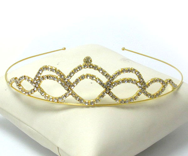 Prom or bridesmaid rhinestone tiara