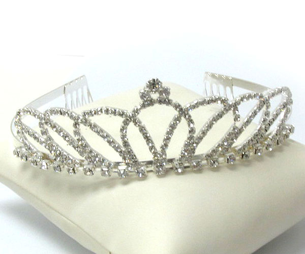 Prom or bridesmaid rhinestone tiara