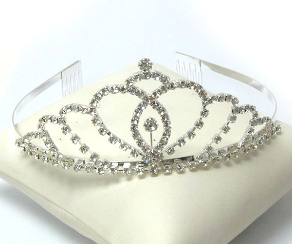 Prom or bridesmaid rhinestone tiara