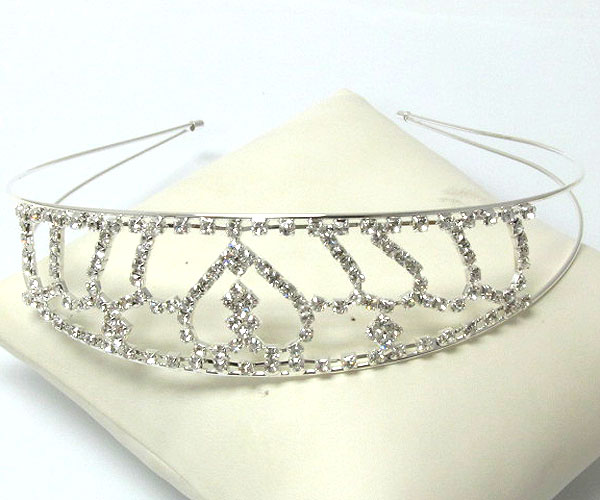 Prom or bridesmaid rhinestone tiara