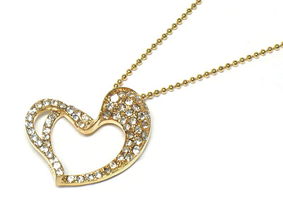 Crystal heart necklace