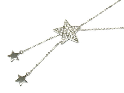 Crystal star necklace