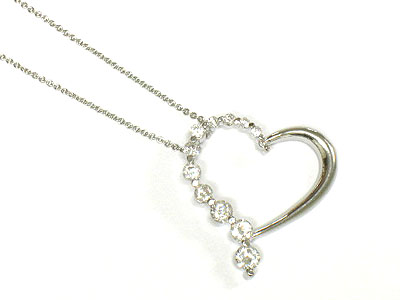 Crystal heart necklace