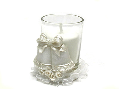 Christmas bell candle