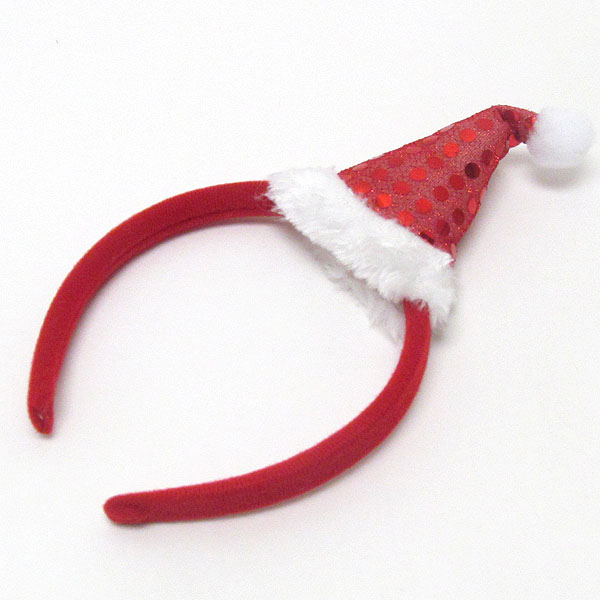 Kids christmas santas hat headband