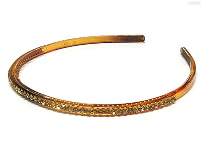 Crystal single line acryl headband