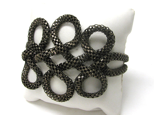 Mesh chain twist deco bracelet