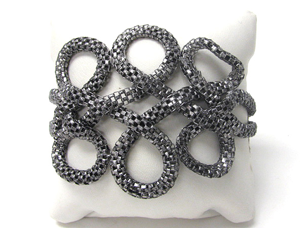 Mesh chain twist deco bracelet