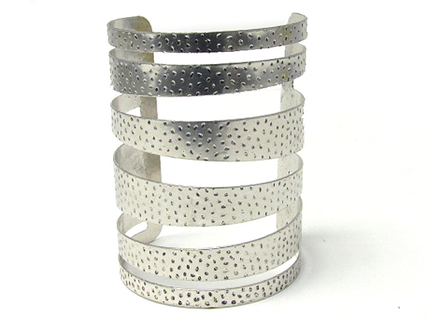 Wide metal art arm band or bracelet