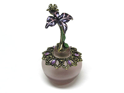 Crystal deco flower perfume bottle