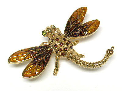 Crystal dragonfly jewelry box