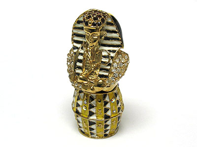 Crystal egyptian mummy case jewelry box