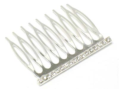 Crystal deco simple line hair comb