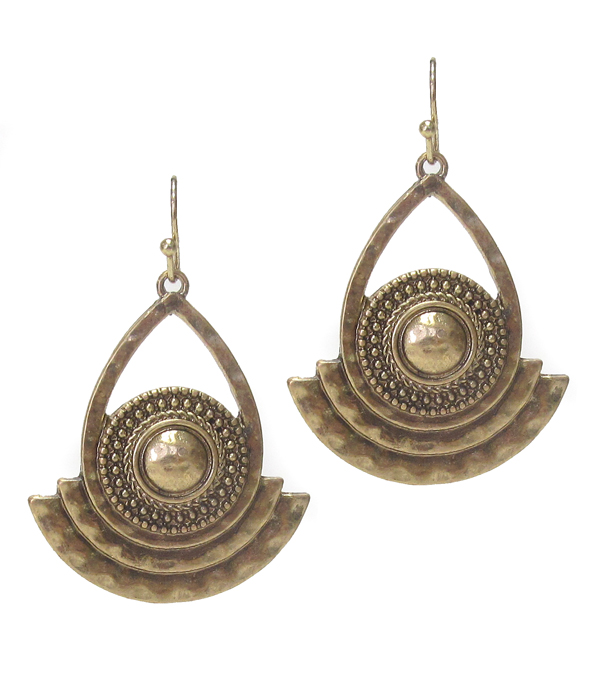 Bohemian style teardrop earring