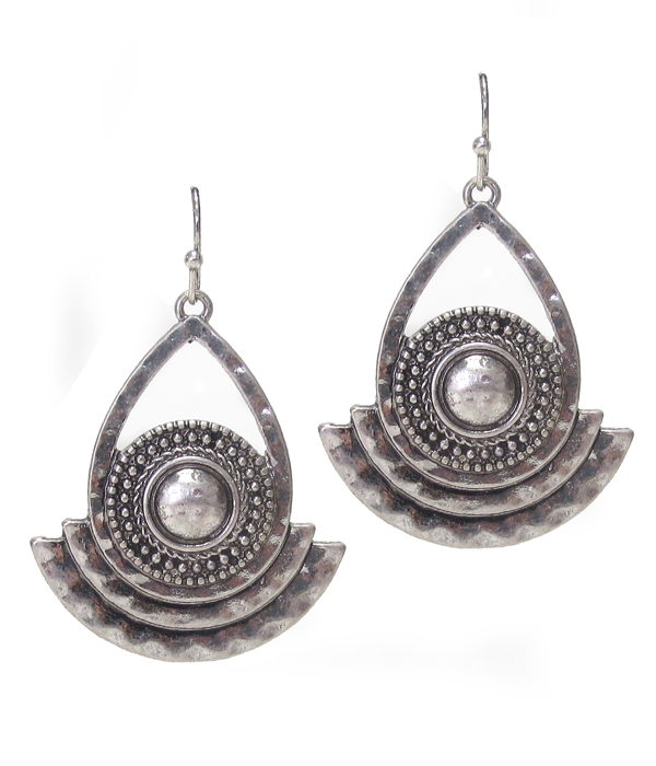 Bohemian style teardrop earring