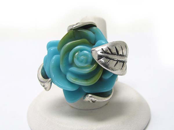 Acryl flower stretch ring