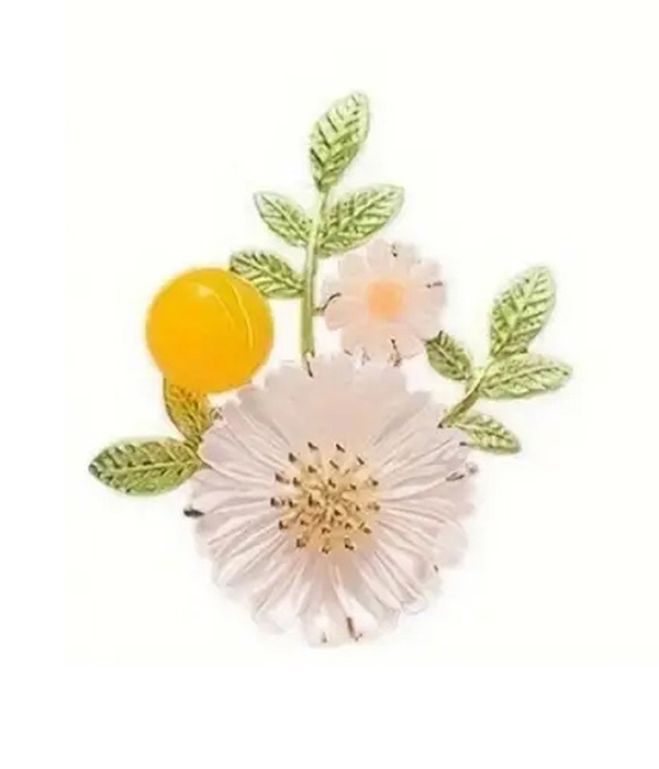 Flower brooch