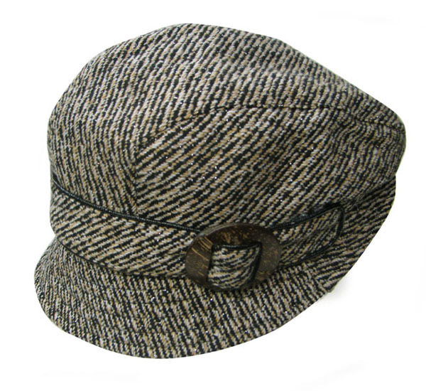 Fashion bucket hat with buckle -100% polyester