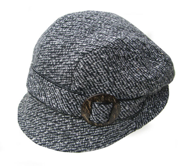 Fashion bucket hat with buckle -100% polyester