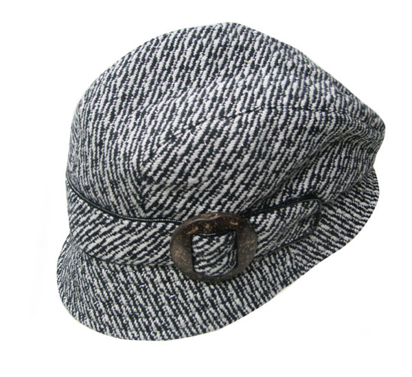 Fashion bucket hat with buckle -100% polyester