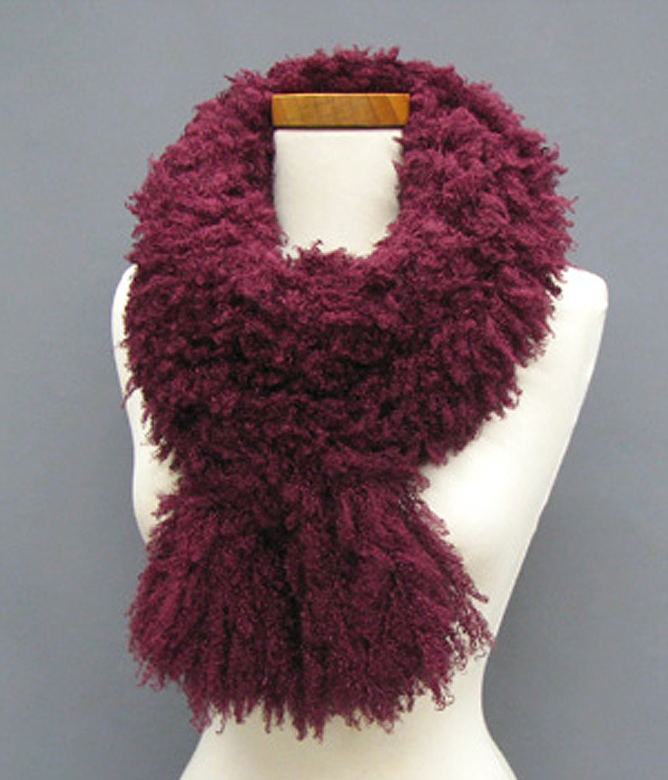 Fuzzy poodle scarf