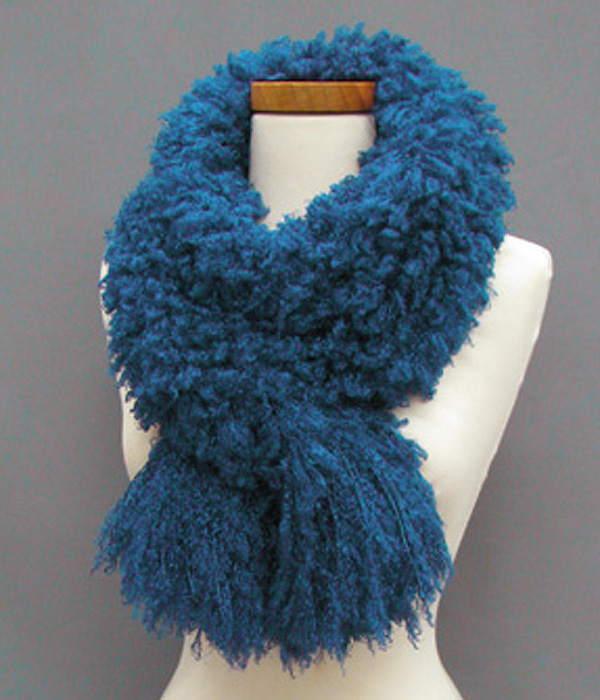 Fuzzy poodle scarf