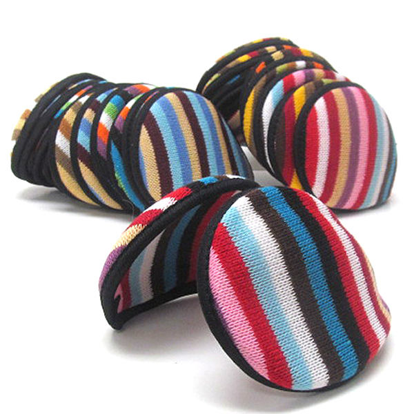 Mixed color metro fleece ear muff 12 pc dozen set mens jewelry