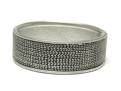 Antique metal bangle bracelet