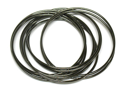 Ten wire bangle link bracelet