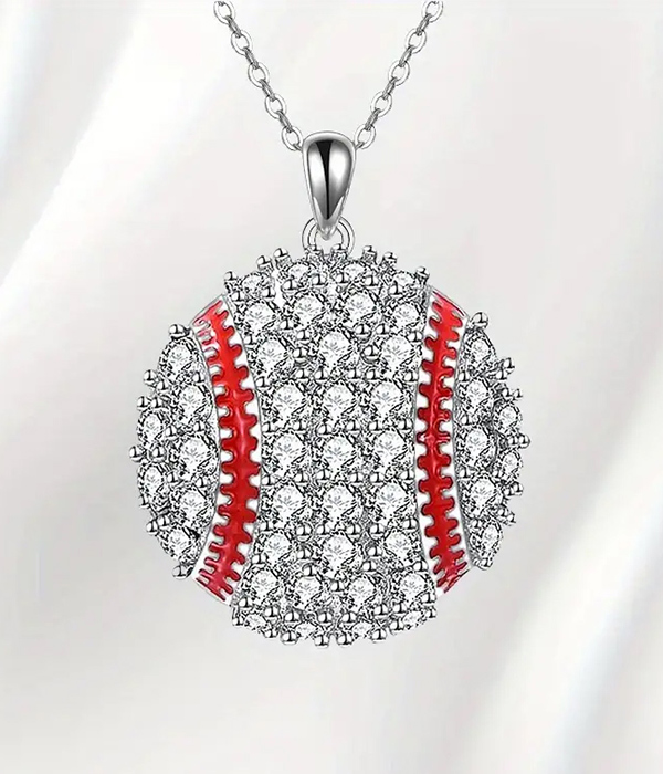 Sport theme necklace - baseball