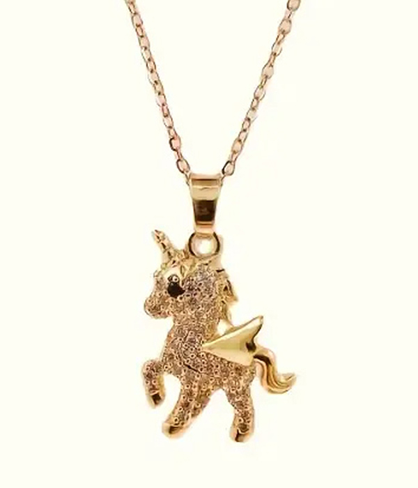 Unicorn pendant necklace