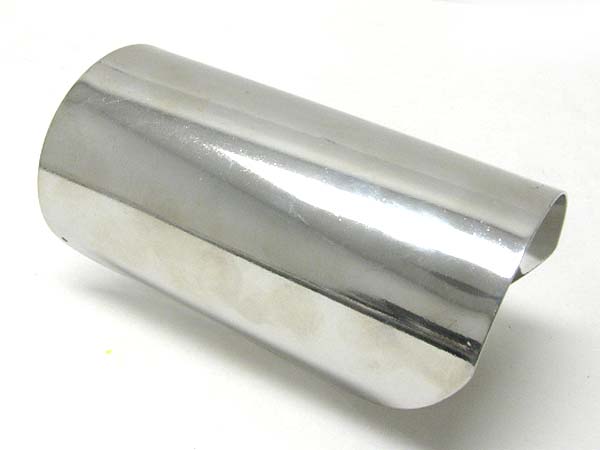 5 inch long plain metal cuff bangle