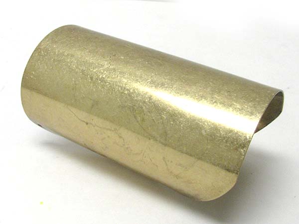 5 inch long plain metal cuff bangle