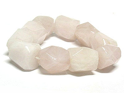 Rose quartz stretch bracelet