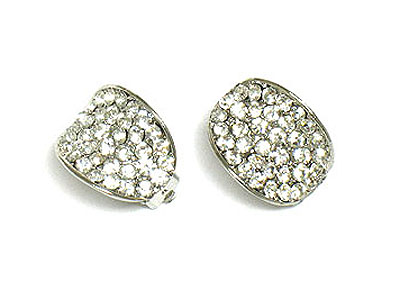 Crystal oval shape  earring