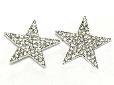 Crystal dense star earring