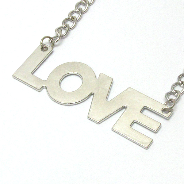 Love pendant necklace