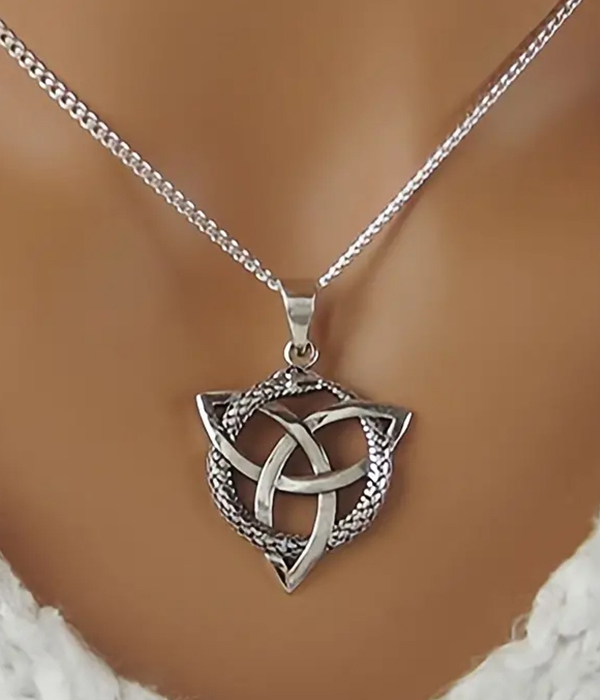 Celtic knot pendant necklace