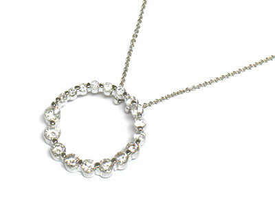 Designer style cubic zirconia necklace