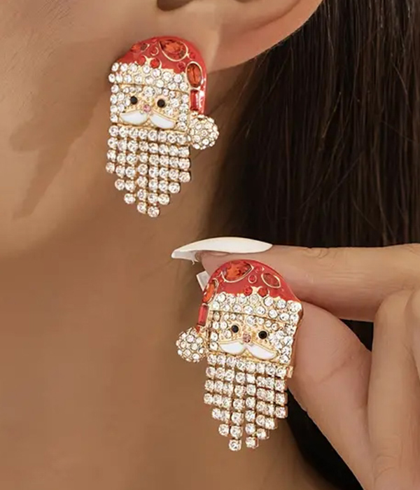 Christmas theme santa earring