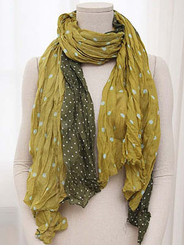 Dual color match premium grade oversize wrinkle scarf 100% viscose fabric