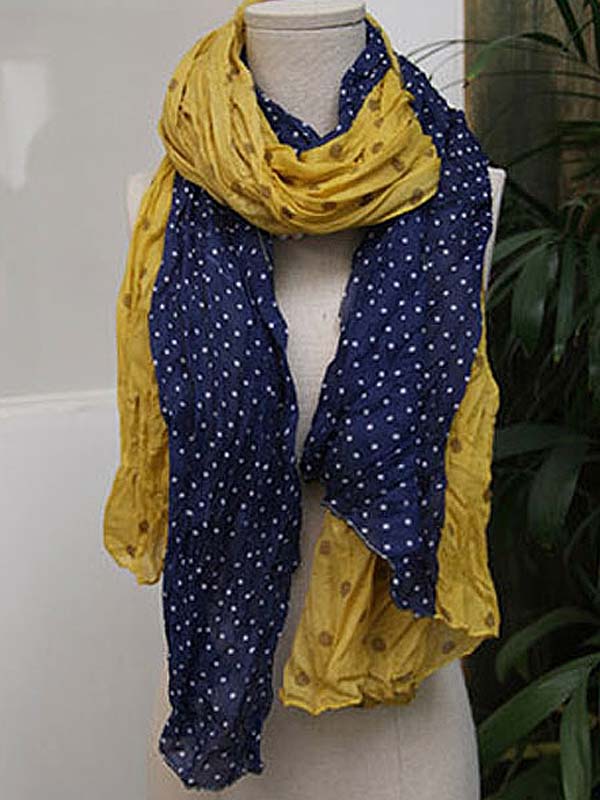 Dual color match premium grade oversize wrinkle scarf 100% viscose fabric