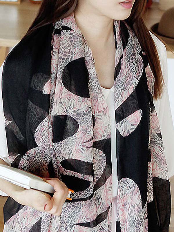 Eddie holic pattern premium grade oversize sheer scarf polyester  fabric