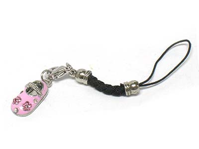 Baby shoes charm cellphone strap