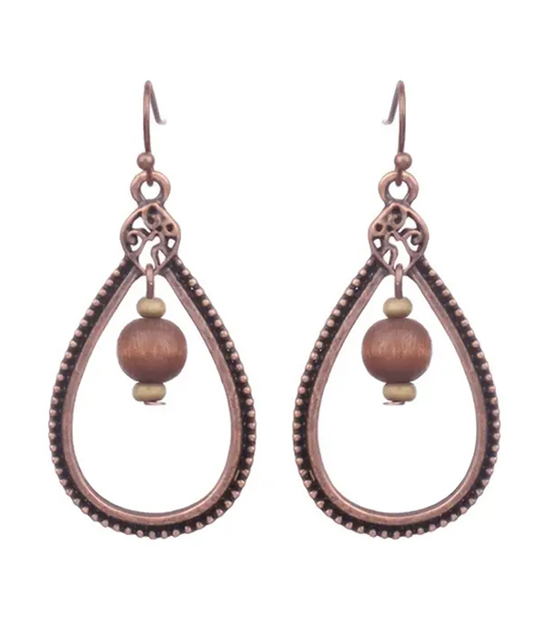 Vintage teardrop earring