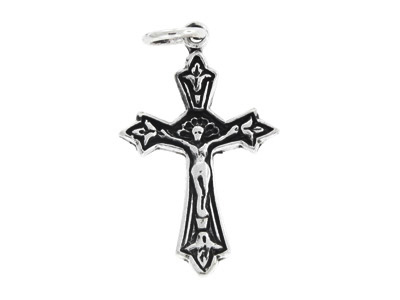 Genuine 925 sterling silver silver pendant / cross