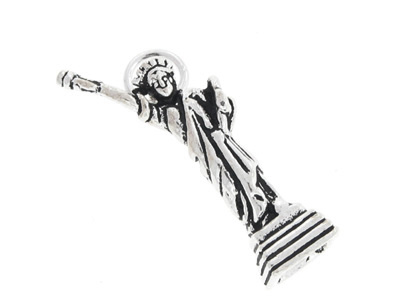 Genuine 925 sterling silver silver pendant / liberty statue