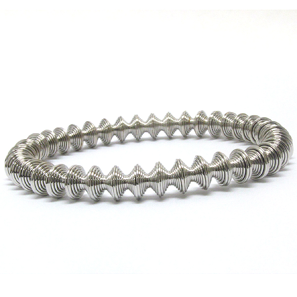 Flexible wire spring stretch bracelet