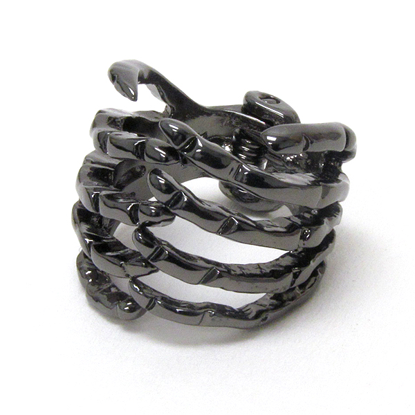 Skeleton halloween ring