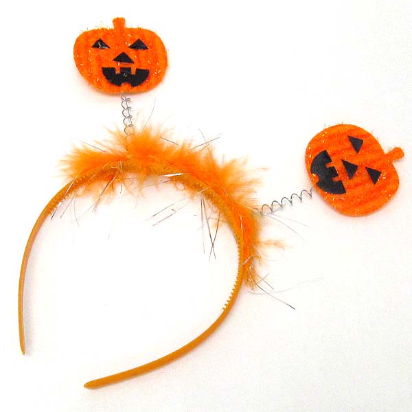 Halloween pumpkin spring deco hairband